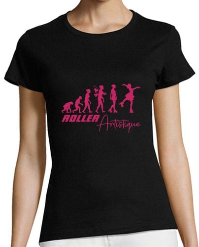 Camiseta Mujer Manga Corta Evolución del patinaje artístico sobre laTostadora - latostadora.com - Modalova