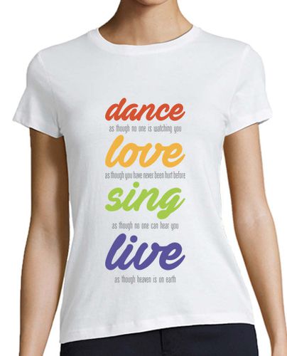 Camiseta mujer Dance-love-sing-live - latostadora.com - Modalova