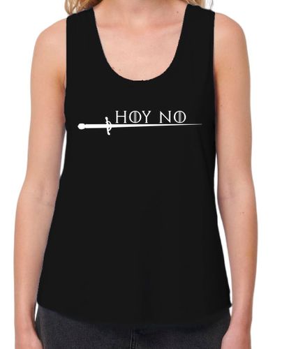 Camiseta mujer Hoy no - Arya Stark, mujer, tirantes, blanco - latostadora.com - Modalova