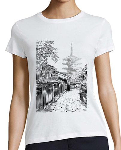 Camiseta mujer Sketch Japan - latostadora.com - Modalova