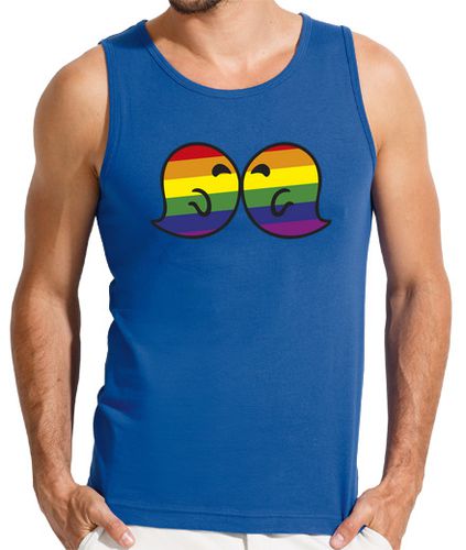 Camiseta Gaysper Kiss. Hombre, sin mangas, azul royal laTostadora - latostadora.com - Modalova