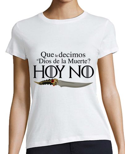 Camiseta mujer Dios de la muerte hoy no - latostadora.com - Modalova