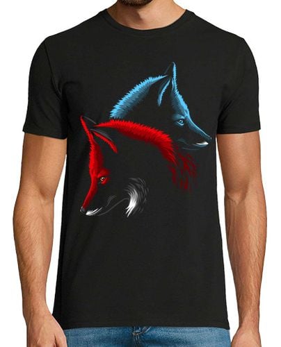 Camiseta Hombre Manga Corta Zorros Fuego y Hielo laTostadora - latostadora.com - Modalova