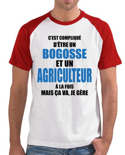 Camiseta complicado ser bogosse y granjero - latostadora.com - Modalova