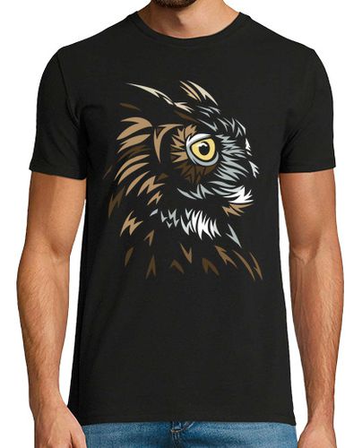 Camiseta Hombre Manga Corta Tribal Buho laTostadora - latostadora.com - Modalova