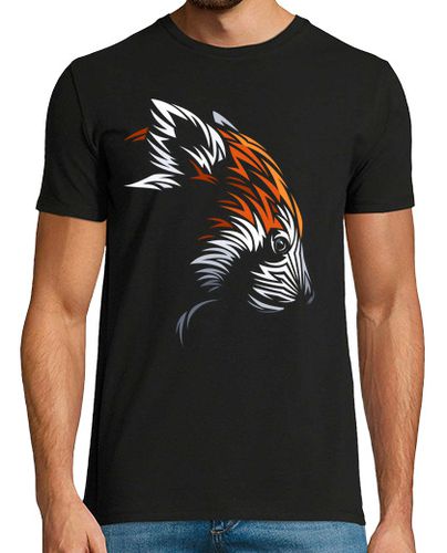 Camiseta Hombre Manga Corta Tribal cara Panda Rojo laTostadora - latostadora.com - Modalova