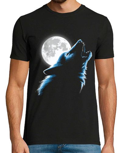 Camiseta Hombre Manga Corta Lobo luna llena laTostadora - latostadora.com - Modalova