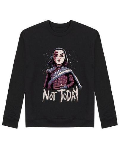 Sudadera Sin Capucha Unisex Hoy No Arya Stark Sudadera laTostadora - latostadora.com - Modalova