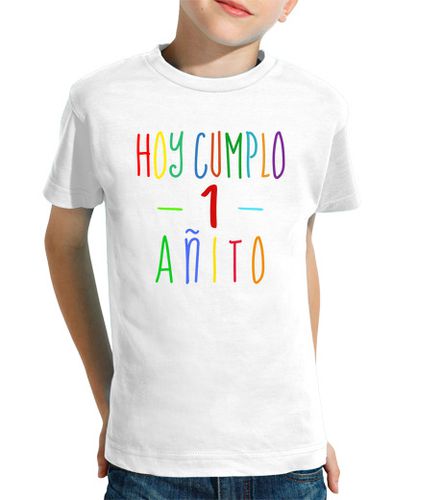 Camiseta niños Camiseta hoy cumplo 1 añito - 1er cumple bebé laTostadora - latostadora.com - Modalova