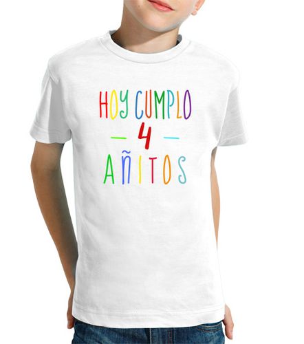 Camiseta Niño Manga Corta Camiseta 4 cumpleaños niño o niña laTostadora - latostadora.com - Modalova