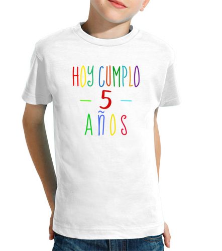 Camiseta niños Hoy cumplo 5 años - camiseta cumpleaños niño o niña - latostadora.com - Modalova