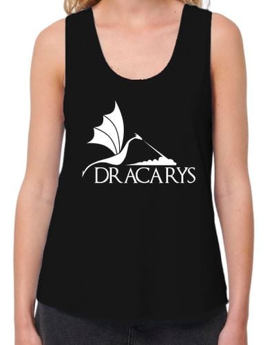 Camiseta Mujer Tirantes Loose Fit Dracarys dragón blanco M, tirantes laTostadora - latostadora.com - Modalova