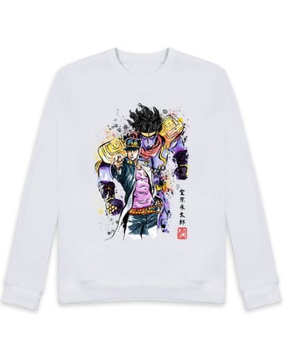 Sudadera Sin Capucha Unisex Bizarre Adventure Watercolor laTostadora - latostadora.com - Modalova