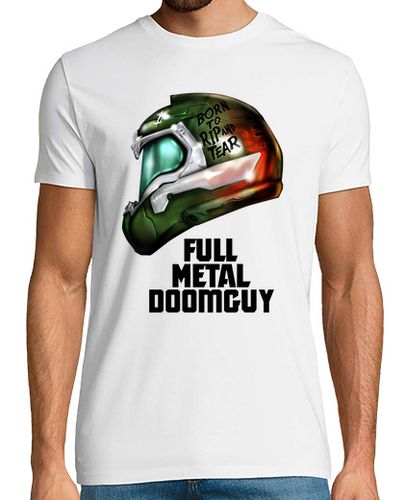 Camiseta Full Metal Doomguy - latostadora.com - Modalova