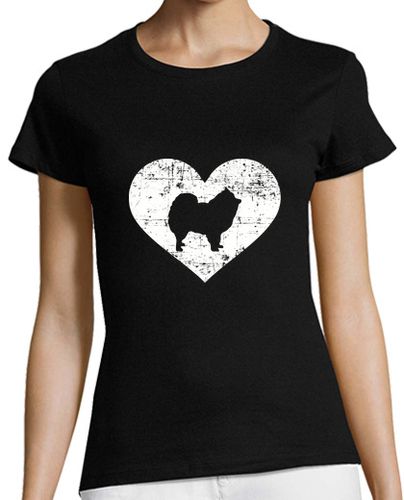 Camiseta mujer corazón de Pomerania - latostadora.com - Modalova