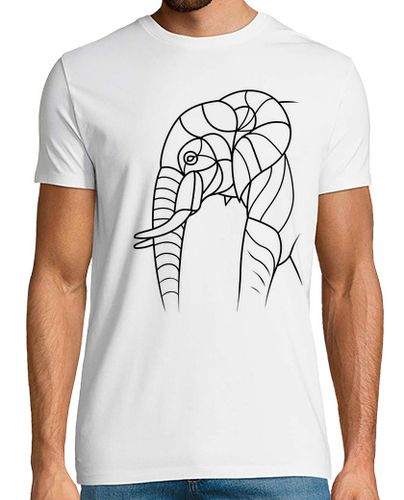 Camiseta Elefante Minimalista - latostadora.com - Modalova