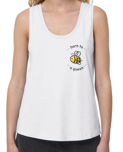 Camiseta mujer Nacida para ser reina | Bee - latostadora.com - Modalova