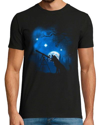 Camiseta Lobo astronomo - latostadora.com - Modalova