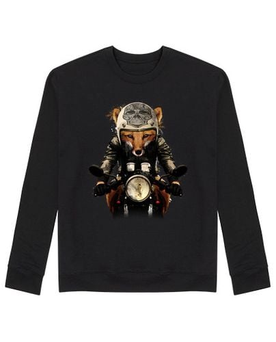 Sudadera Sin Capucha Unisex fox biker laTostadora - latostadora.com - Modalova