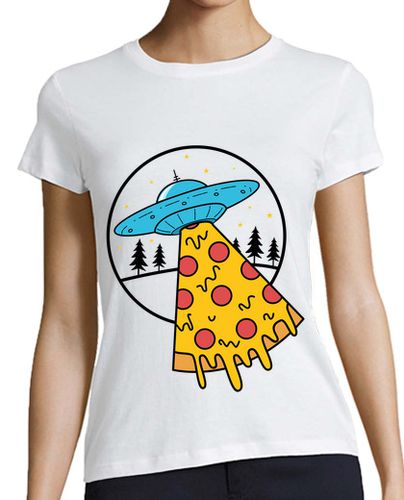 Camiseta mujer Ufo Pizza - latostadora.com - Modalova