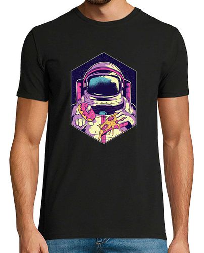 Camiseta Camiseta Astronauta comiendo donut y pizza - latostadora.com - Modalova