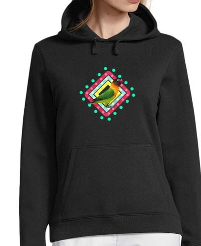 Sudadera Con Capucha Para Mujer Sudadera Agapornis Colorfull Mujer laTostadora - latostadora.com - Modalova