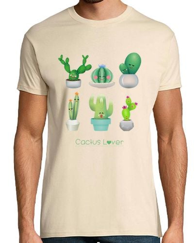 Camiseta Hombre Manga Corta amante de los cactus lindo laTostadora - latostadora.com - Modalova