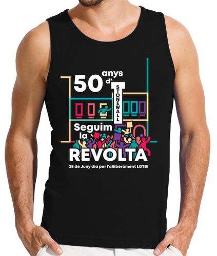 Camiseta Hombre Sin Mangas 50 años Stonewall laTostadora - latostadora.com - Modalova