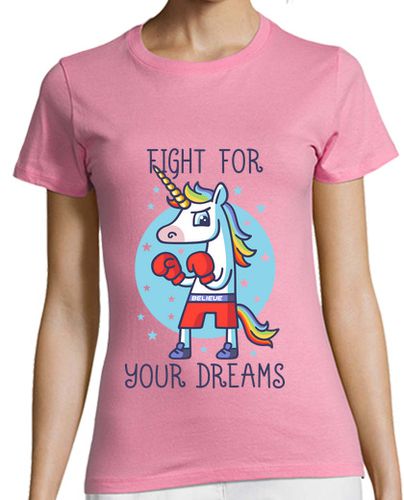 Camiseta Mujer Manga Corta Fight for your Dreams laTostadora - latostadora.com - Modalova