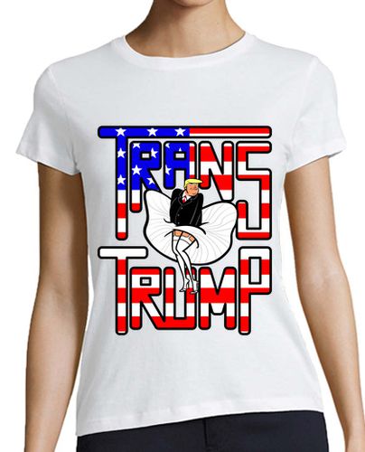 Camiseta mujer Trans Trump - latostadora.com - Modalova
