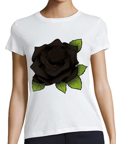 Camiseta Mujer Manga Corta Rosa Negra / Rosas Negras / Rosal laTostadora - latostadora.com - Modalova