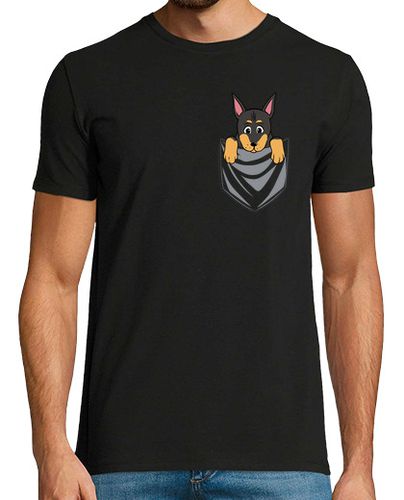 Camiseta Perro Dóberman Bolsillo laTostadora - latostadora.com - Modalova