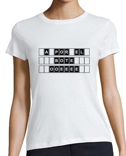 Camiseta mujer A por el bote ruleta, negro M, mc - latostadora.com - Modalova