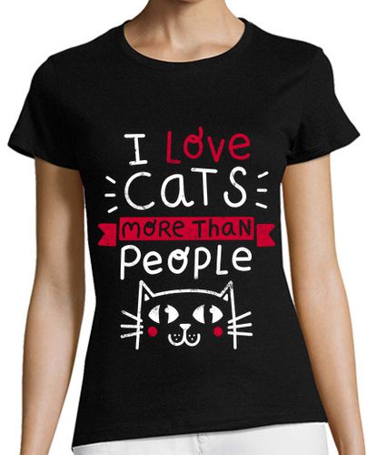 Camiseta Mujer Manga Corta Cat Lover laTostadora - latostadora.com - Modalova