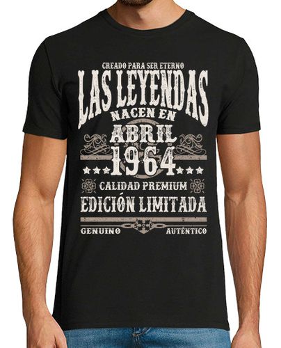 Camiseta Leyendas nacen en abril 1964 - latostadora.com - Modalova