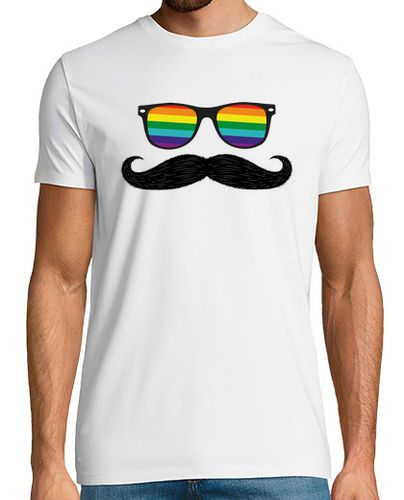 Camiseta Gay Pride Moustache - latostadora.com - Modalova