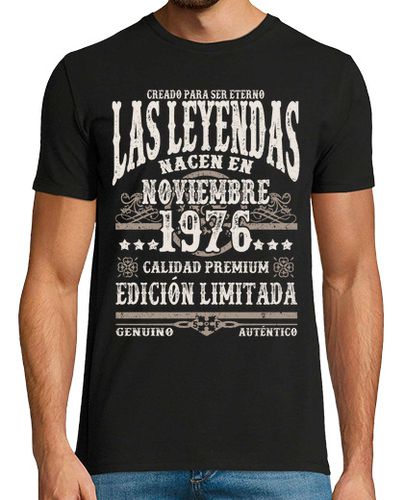Camiseta Leyendas nacen en noviembre 1976 - latostadora.com - Modalova