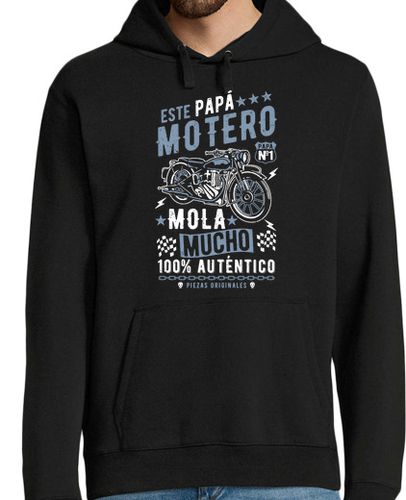 Sudadera Con Capucha Para Hombre Este papá motero mola mucho laTostadora - latostadora.com - Modalova