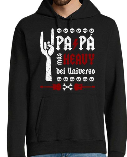 Sudadera Con Capucha Para Hombre Papá más heavy del Universo laTostadora - latostadora.com - Modalova