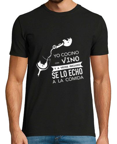 Camiseta Hombre Manga Corta Cocino con Vino Blanco laTostadora - latostadora.com - Modalova