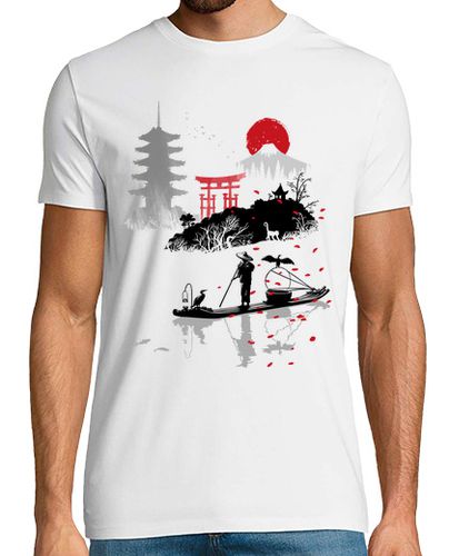 Camiseta Hombre Manga Corta Pescador asiatico laTostadora - latostadora.com - Modalova