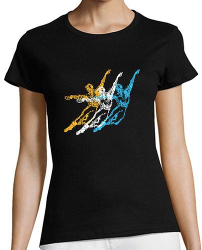 Camiseta mujer bailarines coloridos - latostadora.com - Modalova