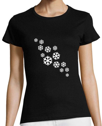 Camiseta mujer copos de nieve - latostadora.com - Modalova
