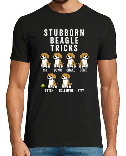 Camiseta Stubborn Perro Beagle Tricks - latostadora.com - Modalova