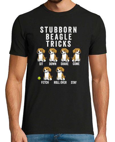 Camiseta Stubborn Perro Beagle Tricks laTostadora - latostadora.com - Modalova