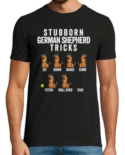 Camiseta Stubborn Pastor Alemán Tricks - latostadora.com - Modalova