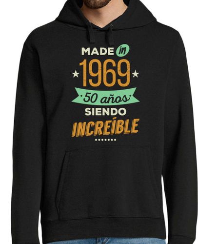 Sudadera Con Capucha Para Hombre Made in 1969, 50 Años Siendo Increíble laTostadora - latostadora.com - Modalova