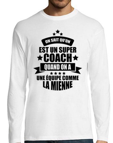 Camiseta Hombre Manga Larga Sabemos que somos un gran entrenador laTostadora - latostadora.com - Modalova