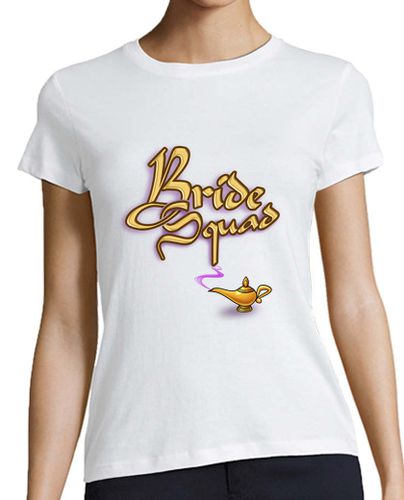 Camiseta mujer Bride Novia Squad Boda Wedding Aladdin Magic Lamp Arab Style - latostadora.com - Modalova