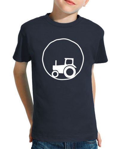 Camiseta Niño Manga Corta Yo para ser feliz quiero un tractor! laTostadora - latostadora.com - Modalova